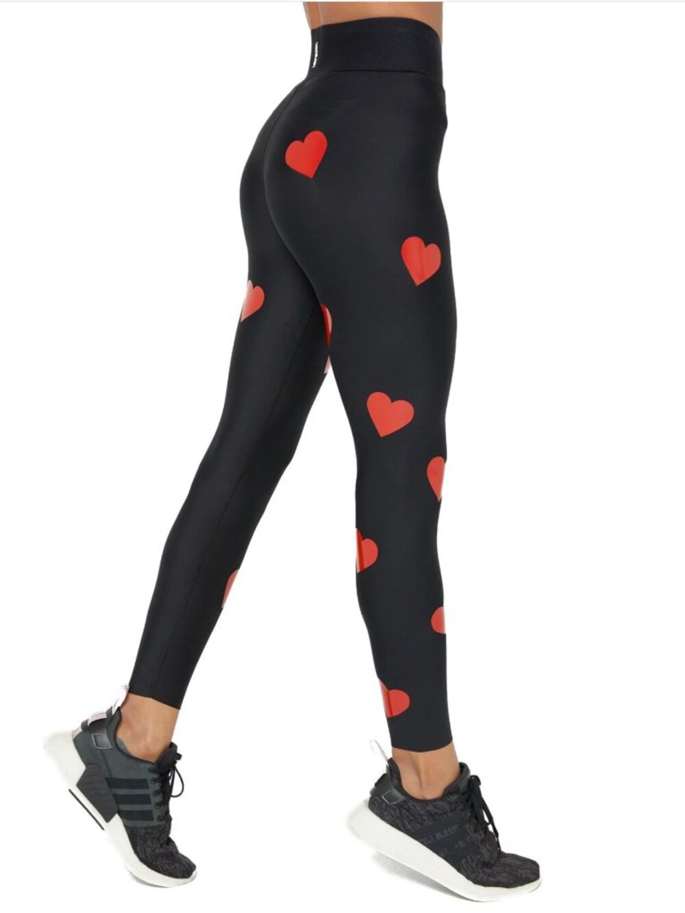 🌟 ULTRACOR 🌟 HEART KNOCKOUT ULTRA HIGH WAISTED ACTIVE LEGGINGS BLACK / RED M